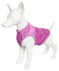 Pet Life Active 'Aero-Pawlse' Heathered Quick-Dry And 4-Way Stretch-Performance Dog Tank Top T-Shirt - Purple - Medium