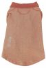 Pet Life Active 'Fur-Flexed' Relax-Stretch Wick-Proof Performance Dog Polo T-Shirt - Brown - Medium