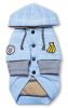 Touchdog Hampton Beach Designer Ultra Soft Sand-Blasted Cotton Pet Dog Hoodie Sweater - Blue - Small