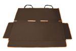 Pet Life Open Road Mess-Free Back Seat Safety Car Seat Cover Protector For Dog, Cats, And Children - Dark Brown