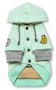 Touchdog Hampton Beach Designer Ultra Soft Sand-Blasted Cotton Pet Dog Hoodie Sweater - Green - Small