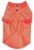Pet Life Active 'Fur-Flexed' Relax-Stretch Wick-Proof Performance Dog Polo T-Shirt - Orange - Large