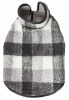 Pet Life 'Black Boxer' Classical Plaided Insulated Dog Coat Jacket - X-Large