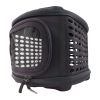 Circular Shelled Perforate Lightweight Collapsible Military Grade Transporter Pet Carrier - B33BKMD