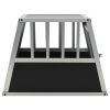 Dog Cage with Single Door 21.3"x27.2"x19.7" - Silver