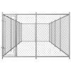 Outdoor Dog Kennel 26.2'x13.1'x6.6' - Silver