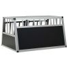 Dog Cage with Double Door 35"x27.2"x19.7" - Silver