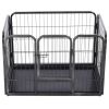 Puppy Playpen Steel 36"x23.2"x24" - Black