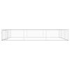 Outdoor Dog Kennel Galvanized Steel 19.7'x19.7'x3.3' - Silver