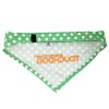 Touchdog 'Bad-to-the-Bone' Polka Patterned Fashionable Velcro Bandana - Green - Medium