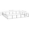 Dog Kennel Black 269.1 ftÂ¬â‰¤ Steel - Black