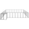 Dog Kennel Black 338.6 ftÂ¬â‰¤ Steel - Black