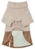 Touchdog 'Modress' Fashion Designer Dog Sweater and Dress - Brown - Small