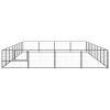 Dog Kennel Black 344.4 ftÂ¬â‰¤ Steel - Black