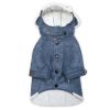 Touchdog 'Tuskegee' Aero-Vintage Designer Dog Coat - Blue - X-Small