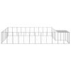 Dog Kennel Silver 208.4 ftÂ¬â‰¤ Steel - Silver