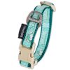 Touchdog 'Funny Bun' Tough Stitched Embroidered Collar and Leash - Green - Medium