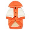 Touchdog 'Heritage' Soft-Cotton Fashion Dog Hoodie - Orange - Medium