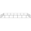 Dog Kennel Black 376.7 ftÂ¬â‰¤ Steel - Black
