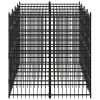 Outdoor Dog Kennel Steel 79.3 ftÂ¬â‰¤ - Black