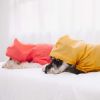 Touchdog Split-Vent Designer Waterproof Dog Raincoat - Red - X-Small