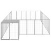 Dog Kennel Silver 208.4 ftÂ¬â‰¤ Steel - Silver