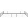 Dog Kennel Black 269.1 ftÂ¬â‰¤ Steel - Black