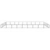 Dog Kennel Black 484.4 ftÂ¬â‰¤ Steel - Black