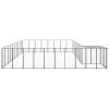 Dog Kennel Black 273.5 ftÂ¬â‰¤ Steel - Black