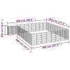 38-Panel Dog Playpen Black 19.7"x39.4" Powder-coated Steel - Black