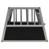 Dog Cage with Double Door 35"x27.2"x19.7" - Silver