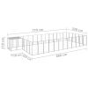 Dog Kennel Silver 247.5 ftÂ¬â‰¤ Steel - Silver