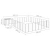 Dog Kennel Silver 273.5 ftÂ¬â‰¤ Steel - Silver