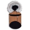 Touchdog 'Eskimo-Swag' Duck-Down Parka Dog Coat - Brown - Large