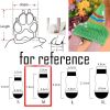 4 Pcs Green Christmas Tree Dog Knitted Pet Socks Cartoon Cute Puppy Cat Socks Dog Foot Covers Poodle Teddy Socks - Default