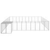 Dog Kennel Silver 273.5 ftÂ¬â‰¤ Steel - Silver