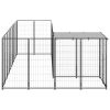 Dog Kennel Black 65.1 ftÂ¬â‰¤ Steel - Black