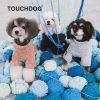 Touchdog Vogue Neck-Wrap Sweater and Denim Pant Outfit - Peach - Large