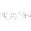 Dog Kennel Black 688.9 ftÂ¬â‰¤ Steel - Black