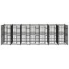 Outdoor Dog Kennel Steel 138.9 ftÂ¬â‰¤ - Black