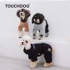 Touchdog Vogue Neck-Wrap Sweater and Denim Pant Outfit - Peach - X-Large