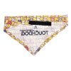 Touchdog 'Bad-to-the-Bone' Elephant Patterned Fashionable Velcro Bandana - Yellow - Medium