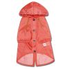 Touchdog Split-Vent Designer Waterproof Dog Raincoat - Red - X-Small