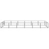 Dog Kennel Black 129.2 ftÂ¬â‰¤ Steel - Black