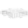 Dog Kennel Black 338.6 ftÂ¬â‰¤ Steel - Black