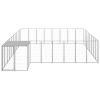 Dog Kennel Silver 221.4 ftÂ¬â‰¤ Steel - Silver