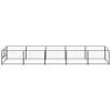 Dog Kennel Black 53.8 ftÂ¬â‰¤ Steel - Black