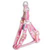 Touchdog 'Faded-Barker' Adjustable Dog Harness and Leash - Pink - Small