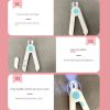Dogs Nail Clipper Trimmer with LED light Grooming Tools for Pets; Nail clippers - Pink - no battery inside