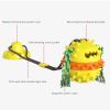 Pet Chewing Toys Dog Food Leaking Bite Resistant Ball Toy With Suction Cup For Indoor Dogs - Yellow - 10.7*10.8*71cm/4.21*4.25*27.95inch